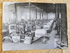 22X17 FOTO OPERAI ALFA ROMEO FABBRICA 1910 RISTAMPA  CLASSIC CAR AUTO D'EPOCA