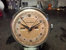 MOVADO TRIPLA DATA ACCIAIO CARICA MANUALE REF.14826 ANNI '50.