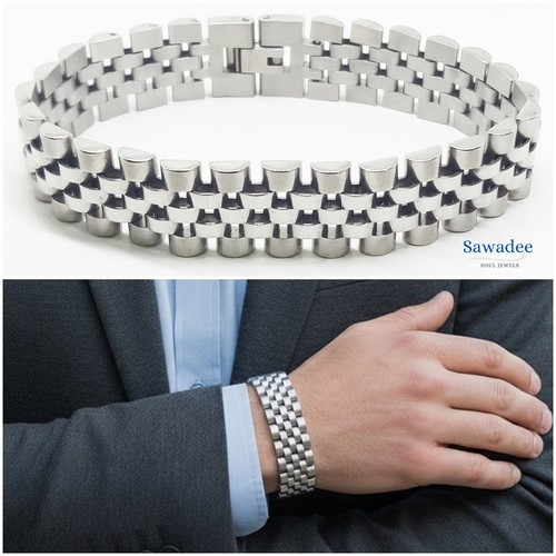Bracciale uomo acciaio - bracciale,