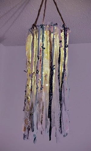 Lampadario boho shabby chic - lampadario,