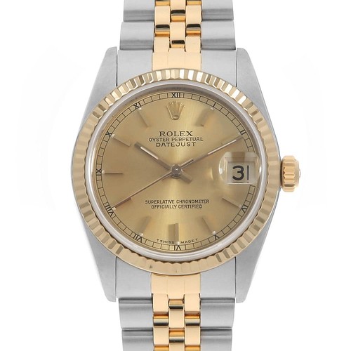 Rolex datejust 68273 champagne - rolex,