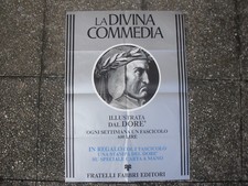 LOCANDINA DA ESPOSIZ.EDICOLA-LA DIVINA COMMEDIA-DANTE-ILL.DORE'-FABBRI EDITORE