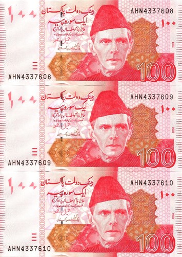 Pakistan 100 rupees 2024 - 3x,