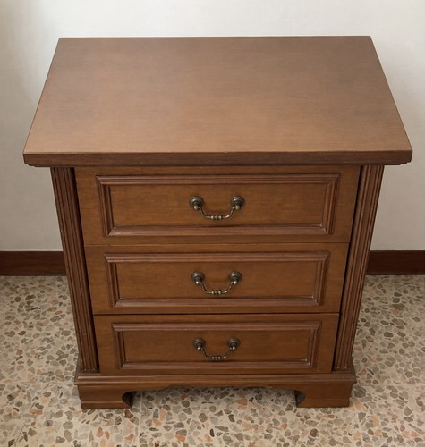 Coppia comodino legno con - comodino, 3