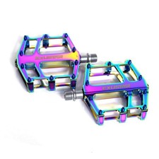 coppia pedali flat mtb freeride oil slick alluminio EXUSTAR flat bici pedali