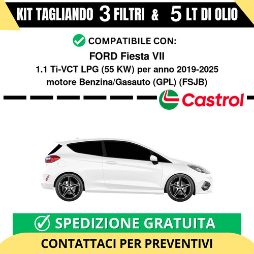 Tagliando per ford fiesta vii - per,