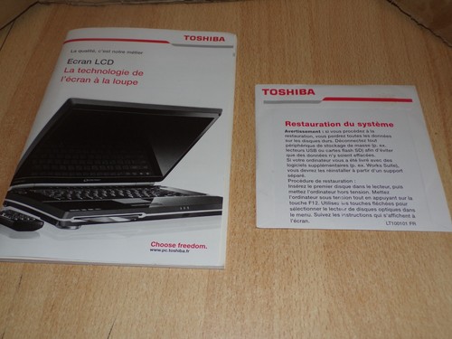 Manuel utilisation toshiba l30 - utilisation,