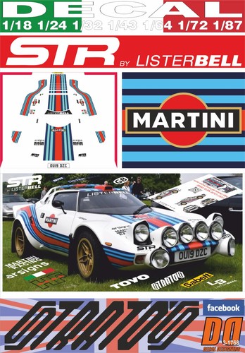 Decal str martini lister - martini,