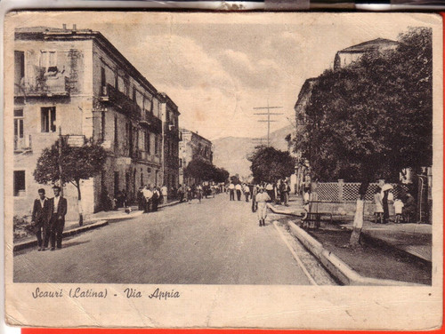 Cartolina scauri antica - cartolina,