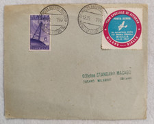 repubblica 1947 6 lire radio isolato erinnofilo posta aerea filatelica biella