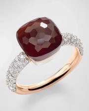 Anello in oro 14 kt con rubini