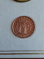 VATICANO  MONETE DA 1+2+5 CENT 2005 SEDE VACANTE