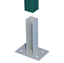 Base per Tassellare Recinzioni con Palo Quadro 50x50 cm