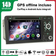 7" 64GB Android 14 Carplay Autoradio GPS WIFI DSP Navigatore per Audi A3 S3 RS3
