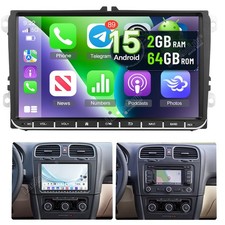 Android15 Autoradio Carplay Per VW Passat Polo Golf 5/6 Tiguan Touran Jetta Seat