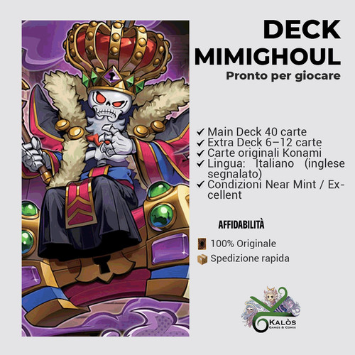 Yugioh mazzo deck mimighoul - deck,