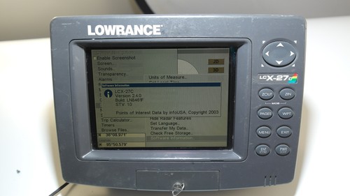 Lowrance lcx 27c usato - lowrance,