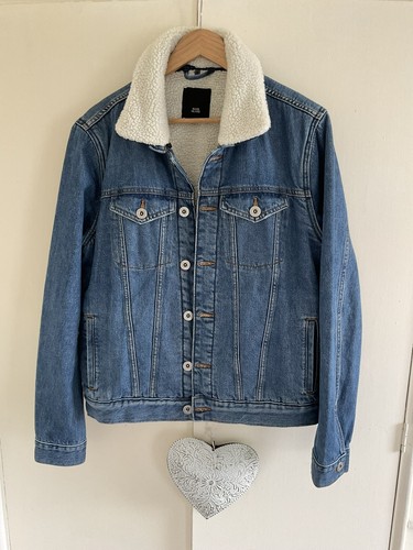 Giacca camionista sherpa denim