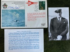 Copertina RAF Concorde volata - firmata JC Kelly-Rogers, pilota WW2 di Winston Churchill