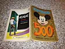 TOPOLINO LIBRETTO 500 MONDADORI 1965 OTTIMO CON FARFALLA GIALLA+BOLLINI+CEDOLA