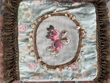 Cuscino Velluto Azzurro Con