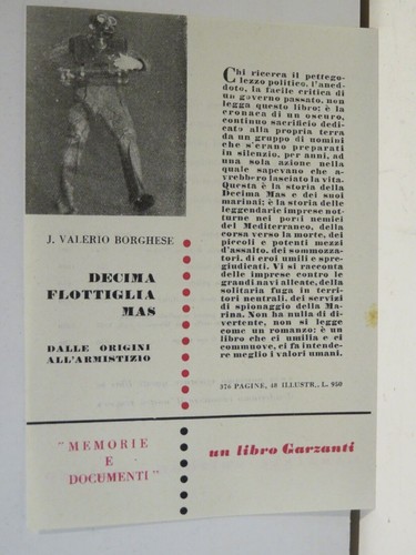 Cartolina pubblicitaria decima - cartolina,