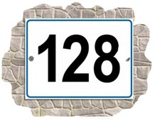 Numero Civico In Metallo Misura 10*15 Cm RESISTENTE