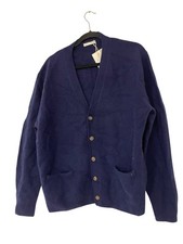 Cardigan donna Zara L blu lana