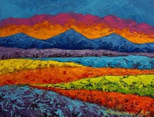 Dipinto Olio Arancione