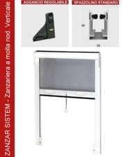 ZANZARIERA A RULLO AVVOLGIBILE ZANZARIERE  MOLLA  VERTICALE   40mm  SU MISURA