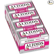 ALTOIDS Arctic Strawberry Breath Ments, latta da 1,2 once - confezione da 8 pezzi