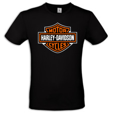 Maglietta unisex motociclista stile Harley Davidson Logo replica