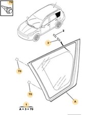 VETRO POSTERIORE SIN. CITROEN