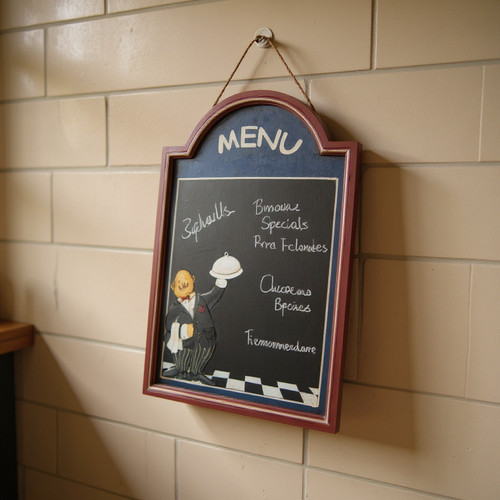 Chef lavagna gesso memo menu - chef,