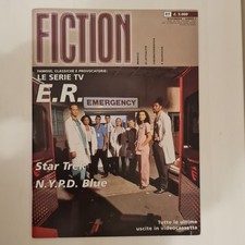 Fiction #1 1997 Rivista Flipbook Rarissima Vintage E.R. Star Trek NYPD Brad Pitt