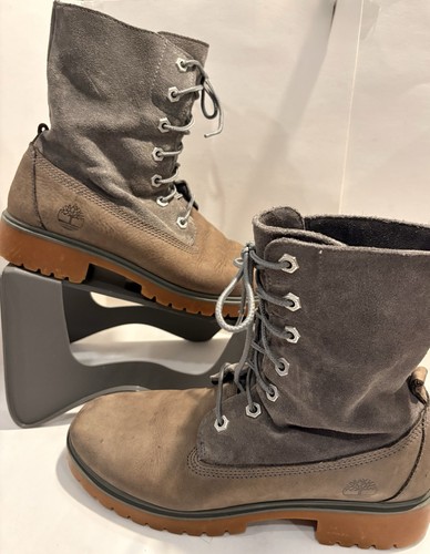 Timberland nubuck graybrown - nubuck,