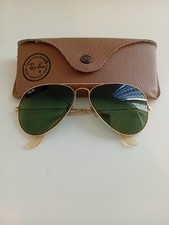 Ray-Ban RB3138 001 58-09 Occhiali da Sole - Oro/Verde