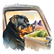 Adesivo auto cane gigante XXXL