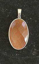 Ciondolo argento flusso oro di HSE24 serie La Luna