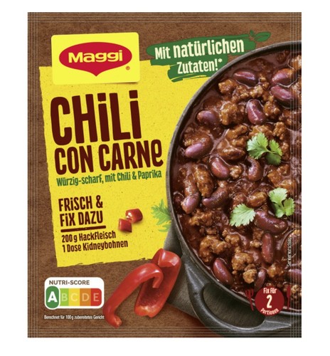 10x maggi fix chili con - fix, carne