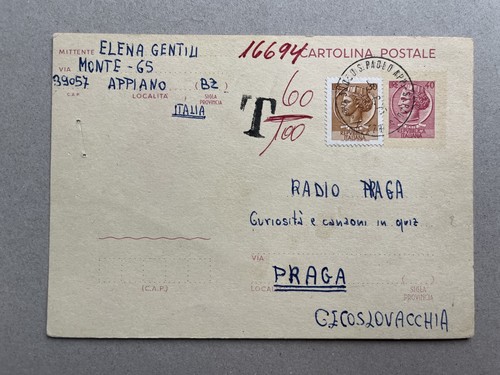 Intero postale italia - intero,