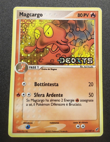 Magcargo holo stamped - magcargo, 37/107