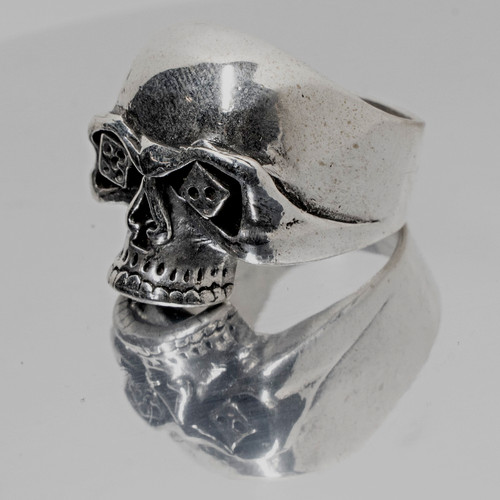 Anello teschio lucky ace - anello,