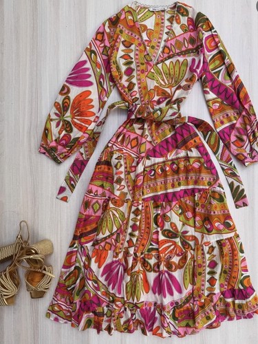 Abito zara floreale tribale - abito,