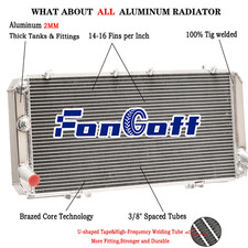 2-Rangées Aluminium Radiateur