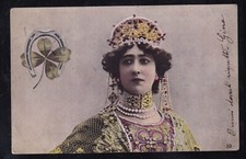 Cartolina Donna Principessa Ferro di Cavallo Quadrifoglio YD447