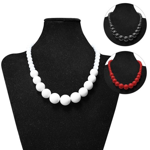Collana perle acrilico - in,