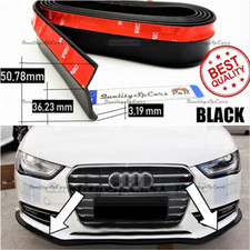 SPOILER Adesivo PER Audi A4-A5 Lama SOTTO PARAURTI o MINIGONNE Nero Flessibile