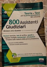 Libro Preparazione Concorso 800 Assistenti Giudiziari Ministero Della Giustizia 