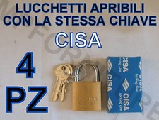 4 LUCCHETTI CISA APRIBILI CON